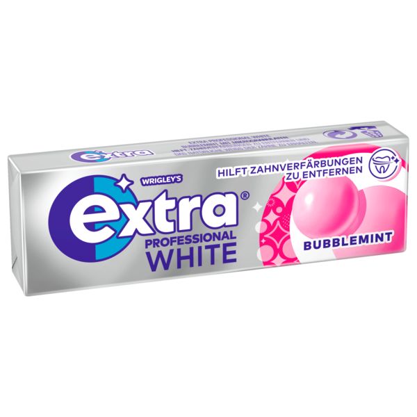 Wrigley's Extra Professional White Bubblemint ohne Zucker