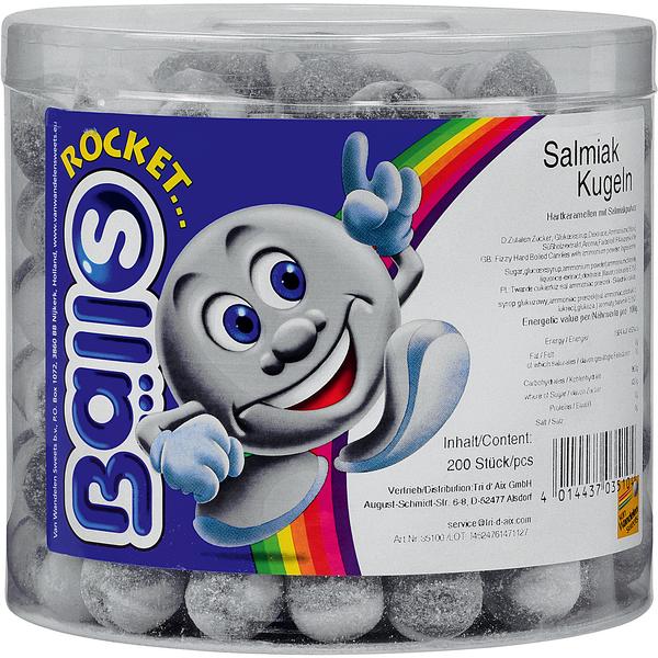 Tri D`Aix Rocket Balls Salmiak Kugeln, vegan