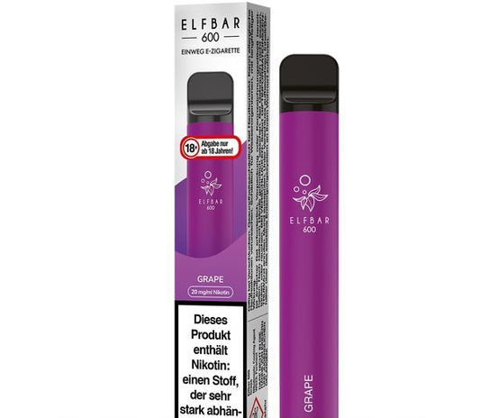 Elf Bar 600 Einweg E-Zigarette - Grape 20 mg/ml