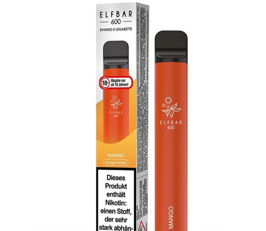 Elf Bar 600 Einweg E-Zigarette - Mango 20 mg/ml