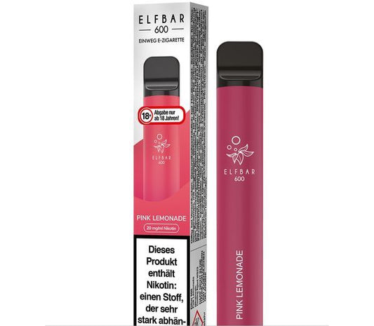 Elf Bar 600 Einweg E-Zigarette - Pink Lemonade 20 mg/ml