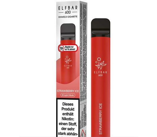 Elf Bar 600 Einweg E-Zigarette - Strawberry Ice 20 mg/ml