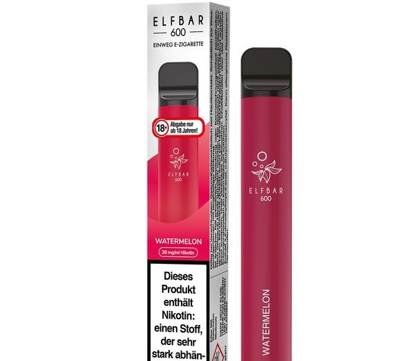 Elf Bar 600 Einweg E-Zigarette - Watermelon 20 mg/ml