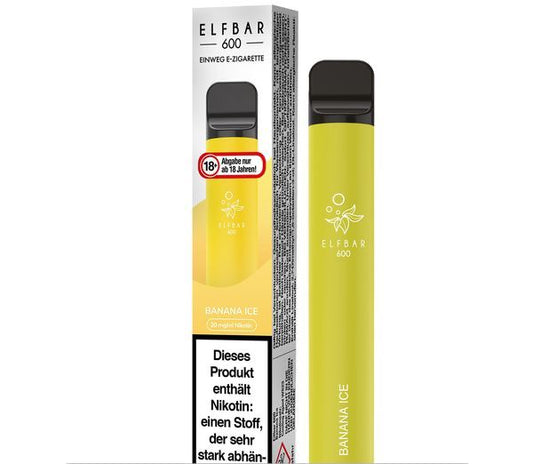 Elf Bar 600 Einweg E-Zigarette - Banana Ice 20 mg/ml