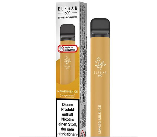 Elf Bar 600 Einweg E-Zigarette - Mango Milk Ice 20 mg/ml