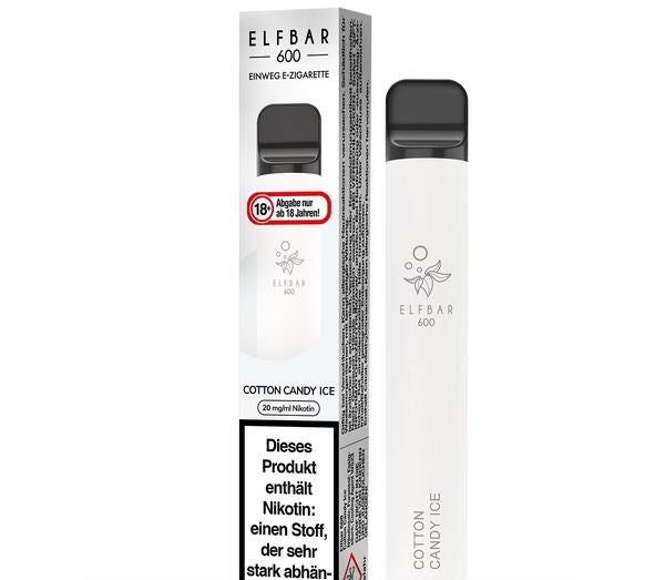 Elf Bar 600 Einweg E-Zigarette - Cotton Candy Ice 20 mg/ml