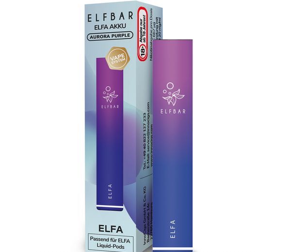 Elf Bar - Elfa Akku 500 mAh aurora-lila