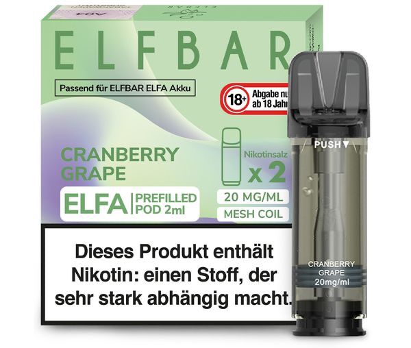 Elf Bar - Elfa Pod Cranberry Grape 20mg/ml