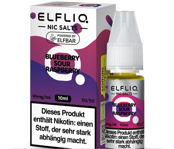 ELFLIQ - Blueberry Sour Raspberry - Nikotinsalz Liquid 10 mg/ml