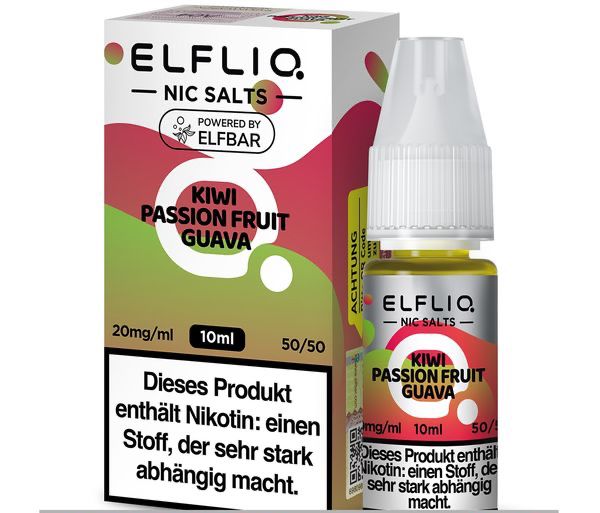 ELFLIQ - Kiwi Passion Fruit Guava - Nikotinsalz Liquid 20 mg/ml