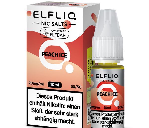 ELFLIQ - Peach Ice - Nikotinsalz Liquid 20 mg/ml