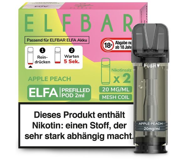 Elf Bar - Elfa Pod Apple Peach 20mg/ml