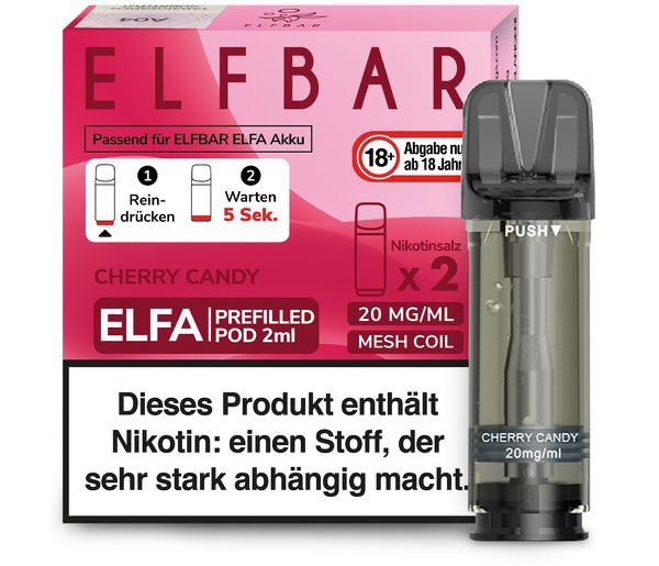 Elf Bar - Elfa Pod Cherry Candy 20mg/ml