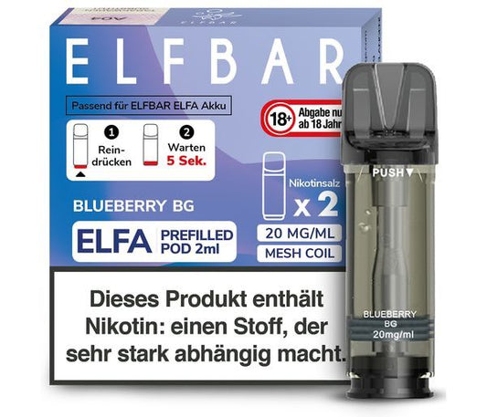 Elfbar - Elfa Pod Blueberry BG 20mg/ml