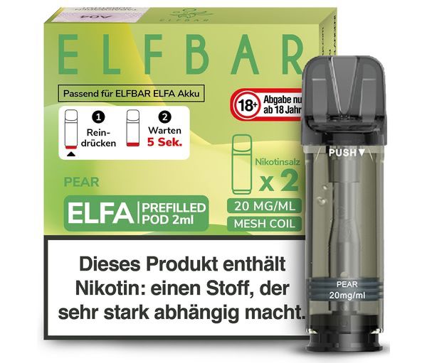 Elfbar - Elfa Pod Pear 20mg/ml