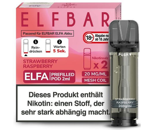 Elfbar - Elfa Pod Strawberry Raspberry 20mg/ml